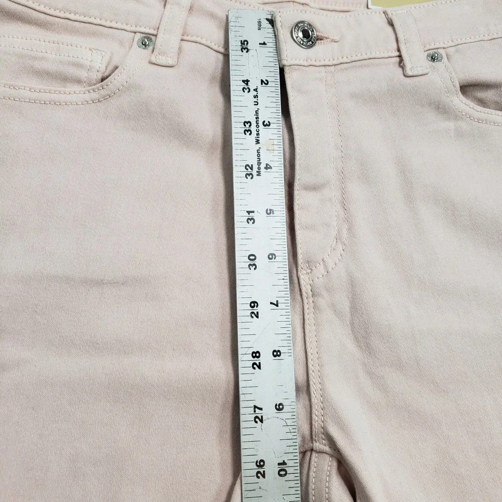 Michael Kors Women Izzy Skinny Jeans Size 10 Pink Mid-Rise QS09AD894L‎